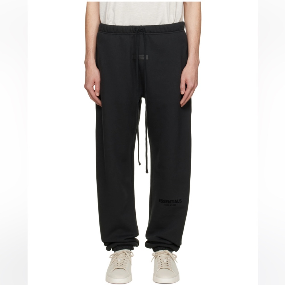 FEAR OF GOD ESSENTIALS Black Sweatpants.